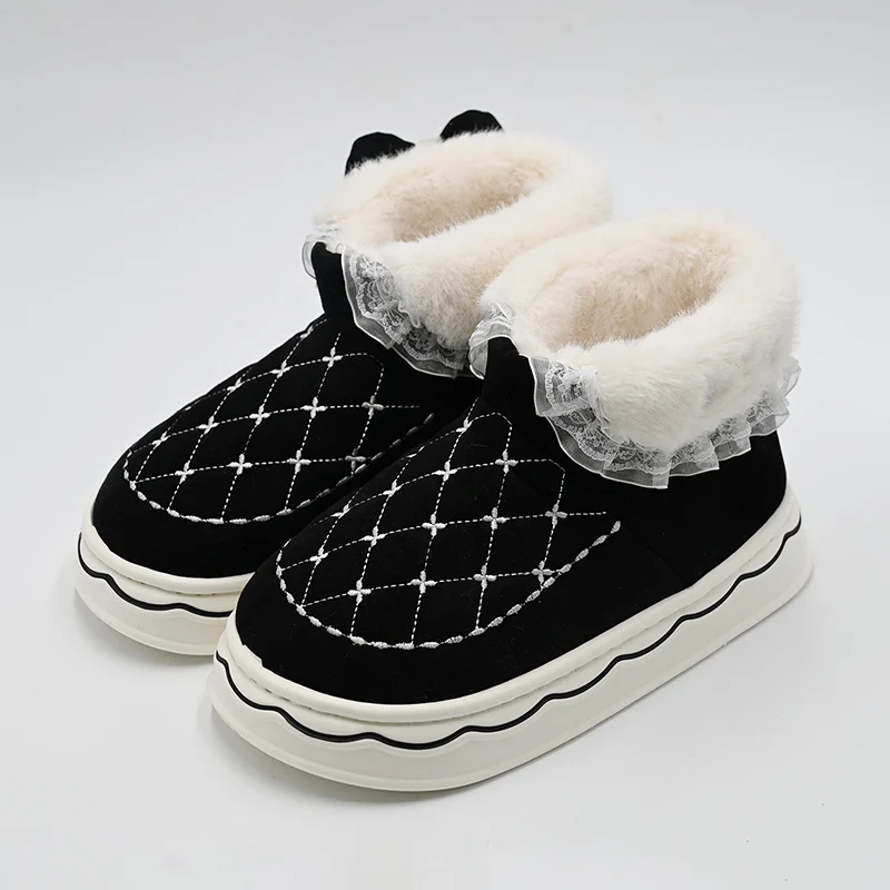 LACE BOW SNOW BOTS